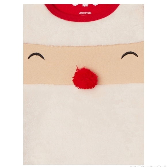 ♥️5 For $25 NEW Holiday baby cozy Santa Romper size 12M - Picture 4 of 11
